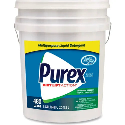 Purex Mountain Breeze Concentrated Laundry Detergent Liquid, 5 Gallon Pail - 06354